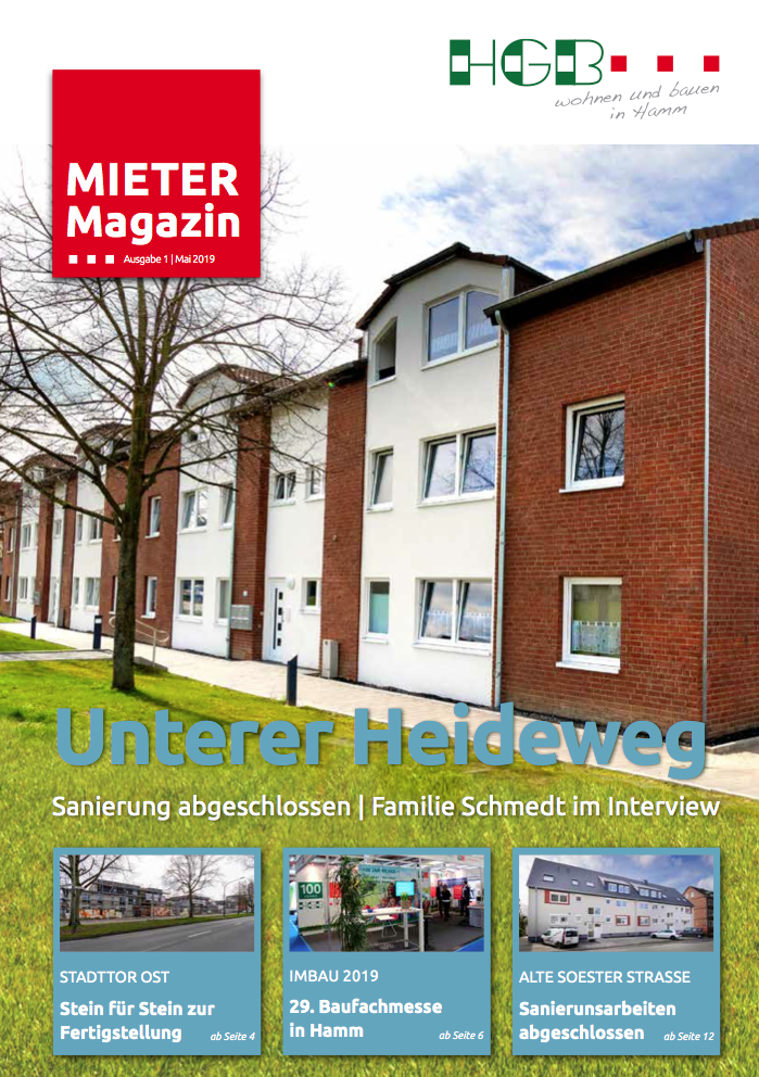 Jetzt neu: Das Mietermagazin Ausgabe 01/2019