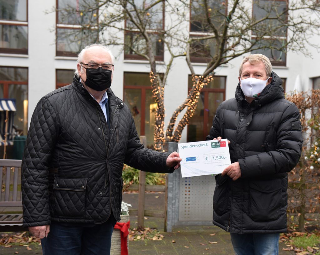 Weihnachtliche Spende an das Christliche Hospiz
