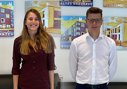 Neue Auszubildende Hannah Hansen und Mika Schünemann