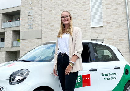 Neue Auszubildende Rena Hustert