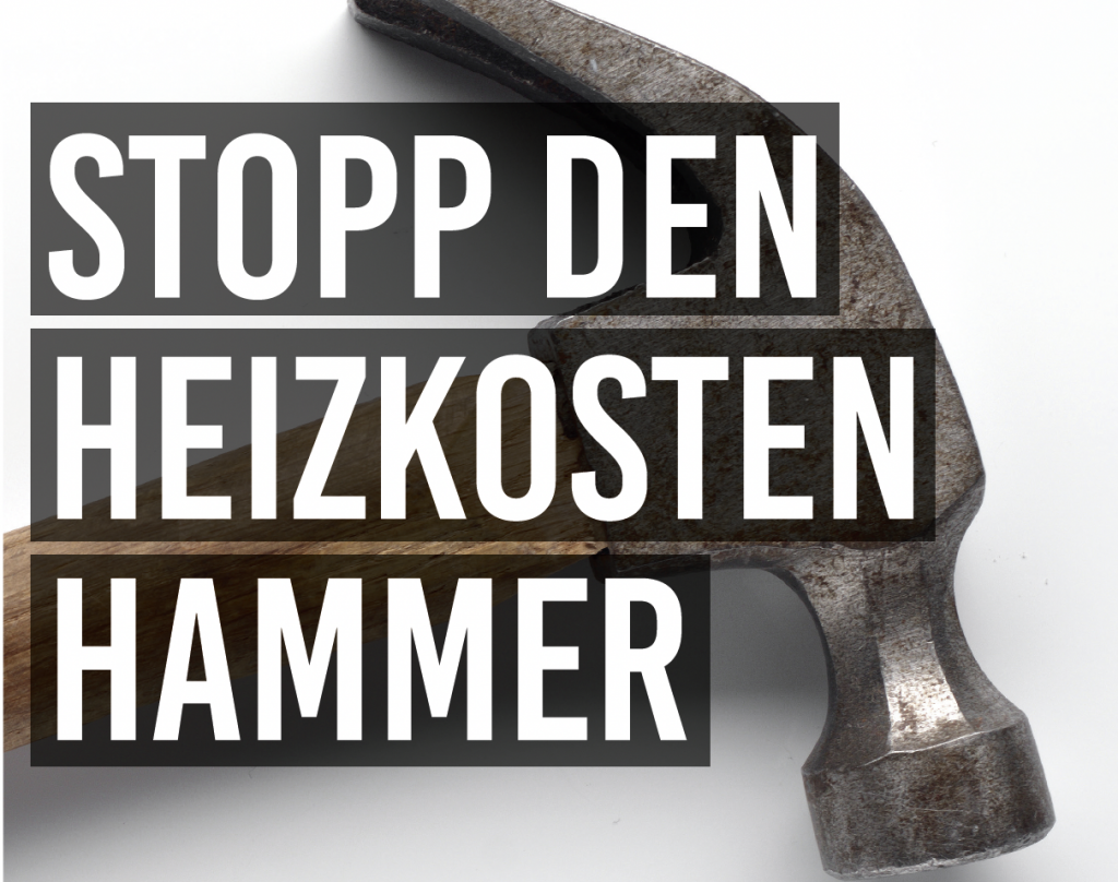 Energiesparkampagne „Stopp den Heizkosten-Hammer“